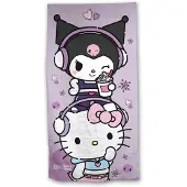 Hello Kitty &amp Kuromi Strandtuch - 70x140 cm