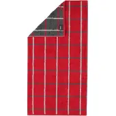 Cawö Handtuch Noblesse Square Karo Red (3er Set)