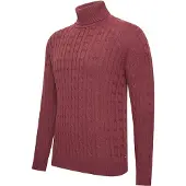Cappuccino Italia Trui Aosta Kabelpullover Rot