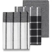 kela Geschirrtuch Pasado Schwarz (3er-Set) - 65 x 45 cm