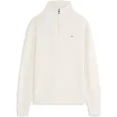 Tommy Hilfiger Strickpullover "SEASONAL STRUCTURE ZIP MOCK" Regular fit mit Troyerkragen
