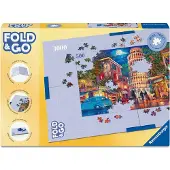 Ravensburger - Zubehör für Kinder- und Erwachsenenpuzzles 17971 - Faltbare Puzzleschale aus Pappe - Befestigungsklammern - Für Puzzles bis 1000 Teile - Zusammenbauen, Zusammenbauen, Aufbewahren