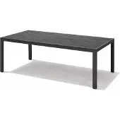 Mojawo Alu Nonwood Gartentisch Esstisch Outdoortisch Anthrazit/Grau160x90cm