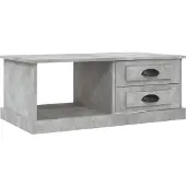 vidaXL Couchtisch Betongrau 90x50x35 cm Holzwerkstoff