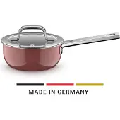 WMF Fusiontec Mineral Pro, Stielkasserolle mit Deckel, 16 cm, Rose Quartz 3201114144 4000530760401
