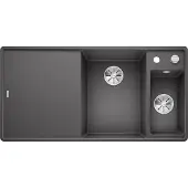 BLANCO Spüle Axia III 6 S-F 990 x 500 mm felsgrau 523484 1 Spülbecken Becken rechts Flächenbündig Mit Tropffläche Mit Restebecken