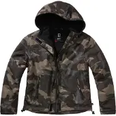 Brandit leichter Damen Windbreaker Frontzip Darkcamo