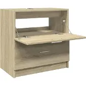 vidaXL Waschbeckenunterschrank Sonoma-Eiche 59x37x59 cm Holzwerkstoff