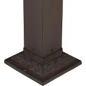 Relaxdays Standbrunnen antik, Wasserhahn, HBT: 81x21x24,5 cm, Wasserzapfsäule Garten, Terrasse, Zierbrunnen, braun