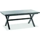 Niehoff Nalvo Ausziehtisch Grau Aluminium/Glas