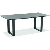 Niehoff - HPL-Gartentisch Noah - Aluminium 180 x 95 cm HPL Beton Profilkufe