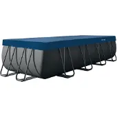 Intex 28086 Pool Abdeckplane rechteckig 549 x 274 cm Deluxe Schutzplane 20cm Überhang
