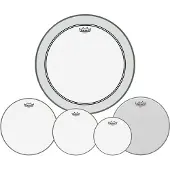 Remo Emperor Clear Tom Pack - 10 12 14" Köpfe + kostenloser 14 Ambassador