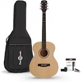 Gear4Music Student Akustikgitarre mit Zubehörset von Natur