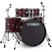 Yamaha Rydeen 20" Drum Kit mit Paiste Becken & DS550U Trommelthron Burgundy Glitter