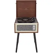 AVCOM Stehende Plattenspieler mit Bluetooth Nussbaum