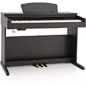 Gear4Music DP-10X Digitalpiano von Mattschwarz
