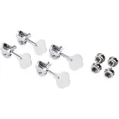 Fender Deluxe Bass-Stimmgeräte mit geriffelten Wellen 4er-Pack Chrom