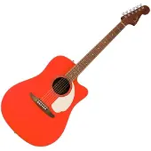 Fender California Standard Redondo CE ElektroAkustikgitarre Fichtendecke Fiesta Red