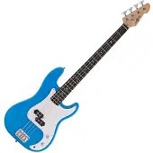 Gear4Music LA-E-Bass von Blau