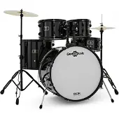 Gear4Music BDK-22 Rock-Drumset von Schwarz