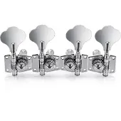 Gear4Music Guitarworks Mechaniken für Bassgitarre 2 pro Seite Chrom