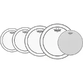 Remo Pro Set Pinstripe Heads 12" 13" 16" 22" + FREE 14" Snare