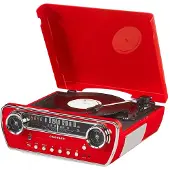 Crosley Powel 7-in-1 Bluetooth Plattenspieler Rot