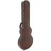 Gear4Music Deluxe Geformter E-Gitarrenkoffer von - Dunkelbraun
