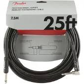 Fender Professional Instrumentenkabel 25 Fuß gerade/gewinkelt schwarz