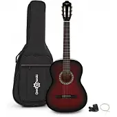 Gear4Music Konzertgitarre von RedBurst – Paket