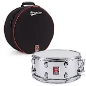Premier Artist 14" x 6.5" Stahltrommel Snare Chrom & Soft Case