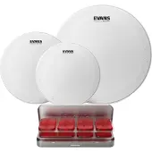 Evans HD Dry Standard Tomtom Pack 12" 13" 16" Heads & Equalizer PODS