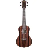Kala KA-EBY-C Striped Ebony Akustische Konzert-Ukulele satiniert