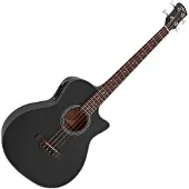 Gear4Music Elektroakustik-Bassgitarre von Schwarz
