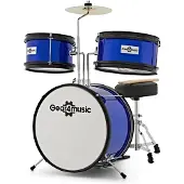 Gear4Music Kinderschlagzeug von blau