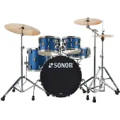 Sonor AQX 20 5teiliges Schlagzeug mit Hardware blau Ocean Sparkle
