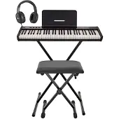 Gear4Music VISIONKEY-50 Tragbares Digitales Keyboard Ständer-Pack