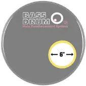 Bass Drum Os klingen Loch Ring Messing 6