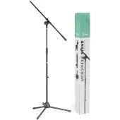 Stagg MIS-1022BK Boom Mikrofonstativ mit klappbare Beine