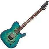G4M 734 Pro E-Gitarre Galaxy Burl Burst