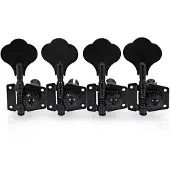 Gear4Music Guitarworks Stimmmechaniken für Bassgitarre 4-In-Line schwarz