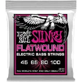 Ernie Ball 2814 Super Slinky Flatwound Bass Satz 45-100