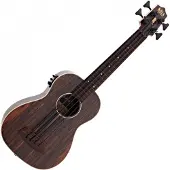 Kala Fretless U-Bass Elektroakustische Ukulele Striped Ebony