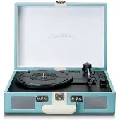 Lenco TT-110 Koffer Turntable mit BT und eingebauten Lautsprechern blau