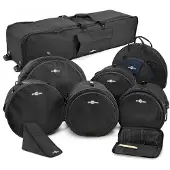 Gear4Music Komplettes Schlagzeug-Taschenset von