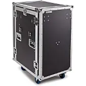 Trojan Pro 16U Heavy-Duty Pop-Up Mixer Rack Flight Case