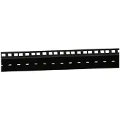 Adam hall 19-Rackschiene doppelt schwarz mit drei Löchern pro HE 45 HE