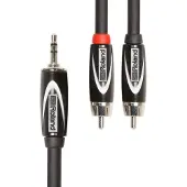 Roland Insert/Splitterkabel — TRS-Miniklinke/2x Cinch-Stecker 5ft / 15 m
