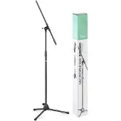 Stagg MIS-0822BK Boom Mikrofonstativ mit klappbare Beine schwarz